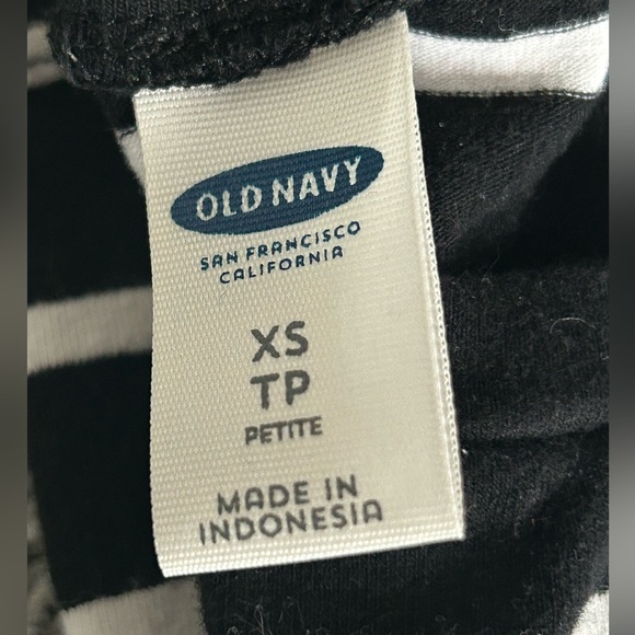 Old Navy Black and White Stripped Bodycon Dress - Picture 3 of 3